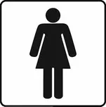 Walteco Samolepka WC ženy 80 x 80 mm…