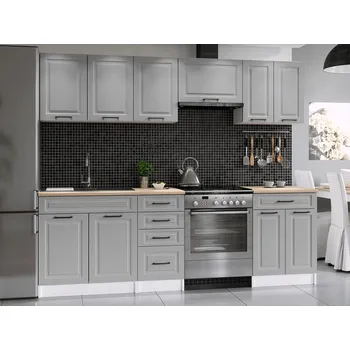 Kuchyňská linka Nábytek PEGAS s.r.o. Kuchyňská linka Ilona 240/180 popel MAT