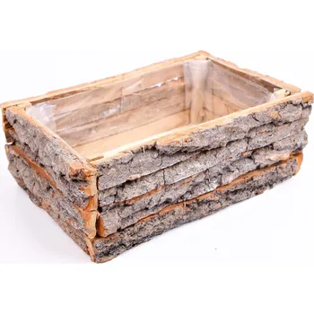 Zahradní dekorace Obal dřevo,kůra,pvc 30cm natural (709681)