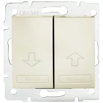 vypínač KANLUX DOMO Žaluziové tlačítko - perleťově bílá