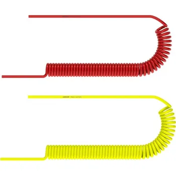 Zahradní hadice LÜDECKE 4/6 PU HADICE KR6 - 4/6 - 6 m, žlutá, kroucená k pneu. nářadí