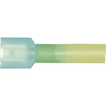 Vogt Verbindungstechnik 3970sh faston konektor se smršťovací bužírkou Šířka zástrčky: 6.3 mm Tloušťka konektoru: 0.8 mm 180 ° plná izolace modrá 1 ks