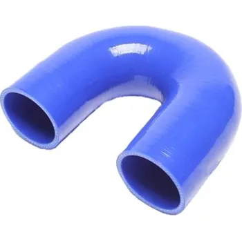 32 KOLENO SILIKONOVÉ 180° - D 32/ 100-100 mm, modré, CL=64 mm (-60°/+180°C)