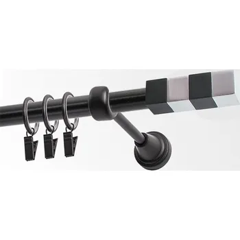 Garnýž Garnýž kovová 320 cm jednořadá 19 Kvadrát černá