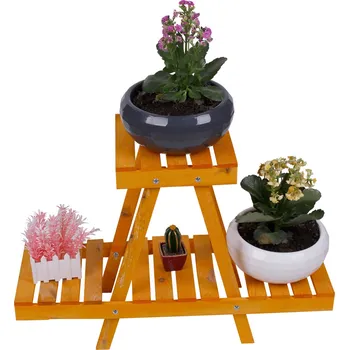 Stojan na květiny ASIR Stojan na květináče BENCH žlutá