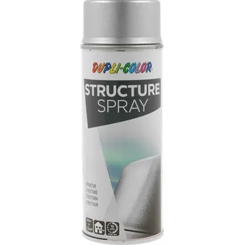 Barva ve spreji Dupli-Color Structure Spray 400 ml stříbrná