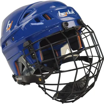 Hokejová helma Helma Hejduk XX + Koš, modrá, Senior, S-M, 54-58cm, Černý koš Hejduk