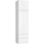 Šatní skříň s nástavcem Star 60 cm bílá