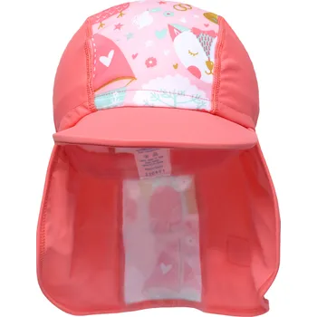 Plavecká čepice Splash About Legionnaire Hat sova a kočička růžová