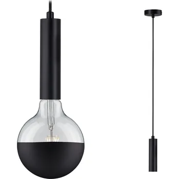Paulmann 79757 Kine, černé závěsné svítidlo pro dekorativní žárovku 1xE27, délka 150cm