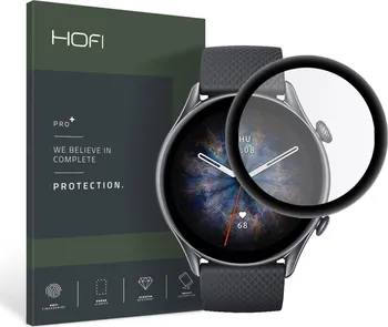 Příslušenství k chytrým hodinkám Hofi Hybridní sklo pro Xiaomi Amazfit GTR 3 Pro černé