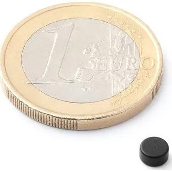 Dekorativní magnet Neodymový magnet kotouč Ø 4 mm, v. 2 mm, v epoxidu, síla 420 g