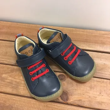 Dívčí polobotky Barefoot tenisky - Bonny Nappa Blue, KOEL4kids Velikost: 25