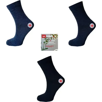 Dámské ponožky Aura.via Dámské zdravotní ponožky s bambusovým vláknem - Tečkované Mix classic (Balení/3 páry) Barva: Mix barva, Velikost: 35-38