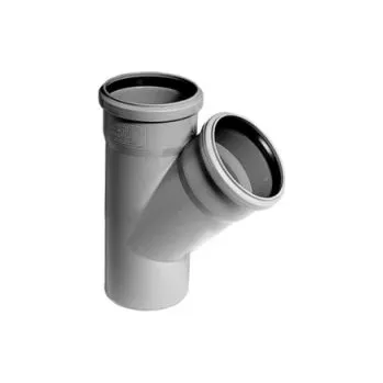 kanalizace Plast Brno HT kanalizační odpadní redukovaná odbočka HTEA 45° 125/110 mm