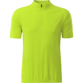 Pánské tričko Pánský cyklo dres JAMES NICHOLSON JN512 BRIGHT YELLOW S