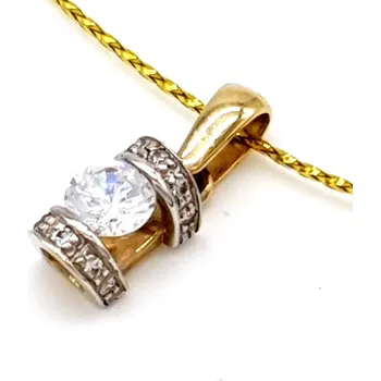 Přívěsek Zlatý přívěsek zdobený zirkony