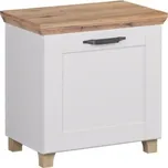 Komoda jednodvéřová dub artisan/bílá CONTEMPO