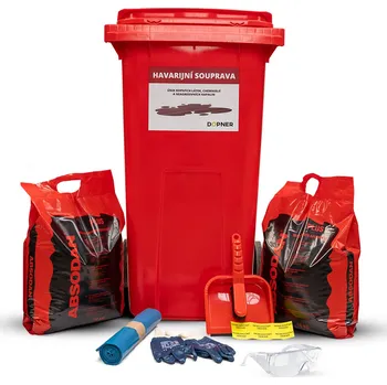 Havarijní souprava Havarijní mobilní souprava - červená 120 l