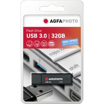 USB flash disk AgfaPhoto USB 3.0 cerna 32GB 10570