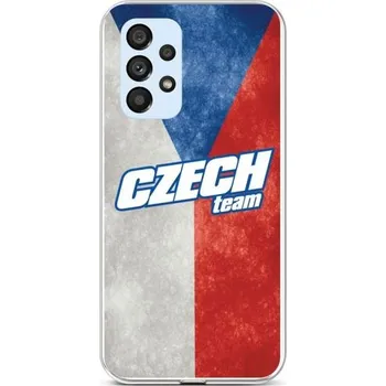 Pouzdro na mobilní telefon Kryt Samsung A53 5G silikon Czech Team (obal neboli pouzdro na Samsung A53 5G)