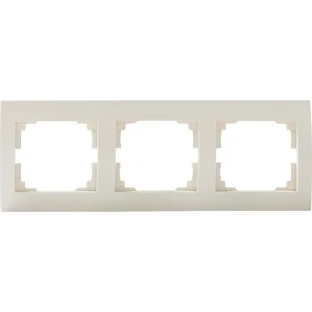 vypínač KANLUX LOGI Trojnásobný horizontální rámeček - krémová