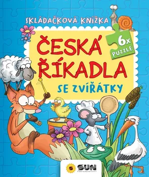 Leporelo Skládačková knížka: Česká říkadla se zvířátky puzzle - Nakladatelství SUN (2021)