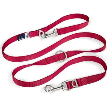 Vodítko pro psa CURLI Nastavitelné vodítko pro psy Nylon Red M 200x1,5 cm