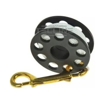 Cívka se šňůrou s mosaznou karabinou, TECLINE 45m