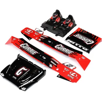 RC vybavení 1:10 Losi Hammer Rey 4WD: Karoserie, kabina červená, potištěná