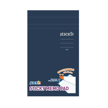 Samolepící bloček Stick'n by Hopax 21850 Samolepicí blok 114x190 mm, linkovaný, 50 listů, žluté