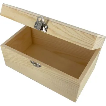 Dárková krabička EFCO Dřevěná krabička obdélníková 19x11x9cm