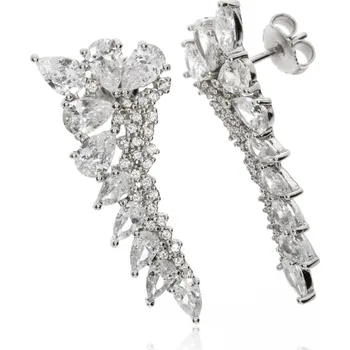 Náušnice Zlatnictví Helios Stříbrné náušnice pro nevěsty