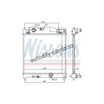 Chladič motoru Chladič motoru NISSENS 646915