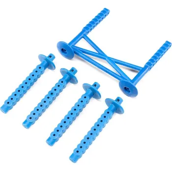 RC vybavení 1:8 Losi LMT: Držák karosérie zadní, sloupek, modrá