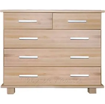 Komoda Buková komoda BORA B5 šuplíková Barevné provedení: Šedá.