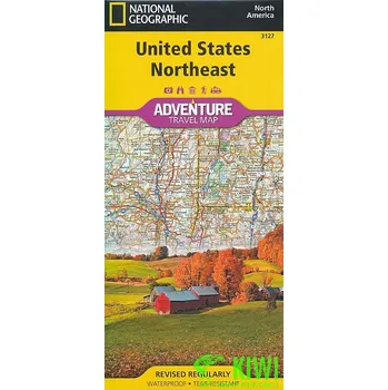 National Geographic Maps mapa USA-Northeast 1:1,3 mil. voděodolná