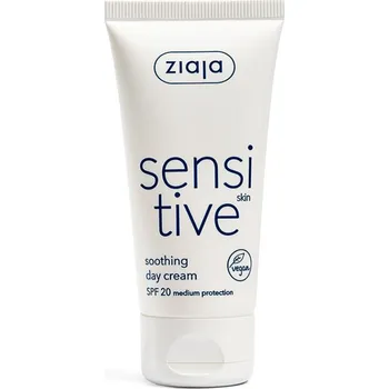 Pleťový krém Ziaja sensitive - denní krém SPF20 zklidňující, redukující podráždění 50ml denní krém SPF20 zklidňující, redukující podráždění 50ml