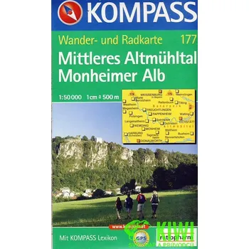 Kompass Mittleres Altmuhltal-Monheimer Alb 1:50 t.