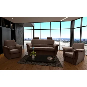 Nábytek FALCO Sedací souprava Nadia hnědá