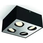 Philips 50494/30/P0 Box stropní bodové LED svítidlo 4x4,5W 2000lm 2200-2700K IP20 WarmGlow, černé