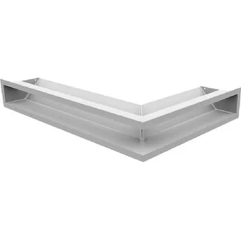 Větrací mřížka KRATKI krbová mřížka LUFT rohová levá 600X400X90 bílá