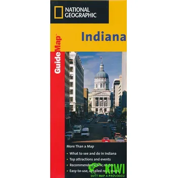 National Geographic Maps mapa Indiana laminovaná