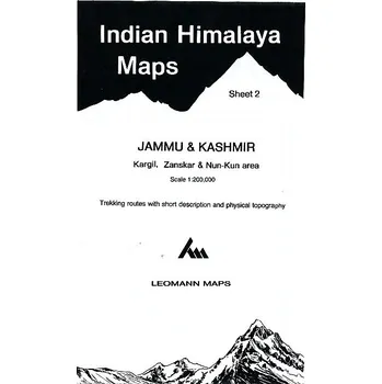 Leomann maps vydavatelství mapa Jammu a Kasmir-Kargil, Zanskar, Nun-Kun 1:200 t.