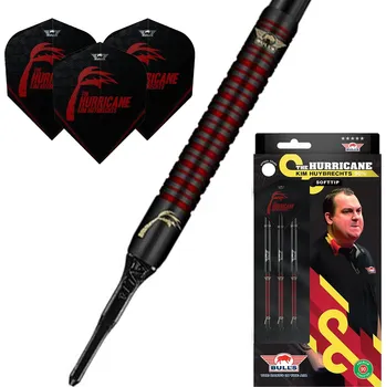 Šipka Bulls Šipky Soft Kim Huybrechts Hurricane Black Titanium 90% 18g