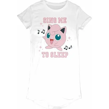Pánské tričko Pokémon Tričko Sing Meo Sleep Ladies White L