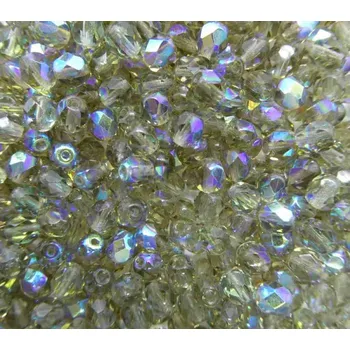 Dětské navlékací korálky Pro Háčkování Broušené ohňovky 6 mm 50 ks 40010/28701