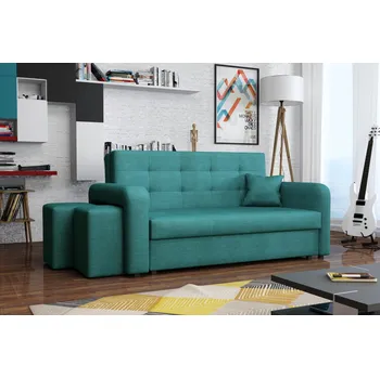 Obývací stěna FALCO Pohovka Vivian Home III tyrkys