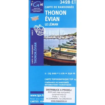 IGN mapa Thonon, Évian 1:25 t.