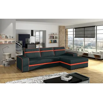 Obývací stěna FALCO Sedací souprava Funny P černá/oranžová